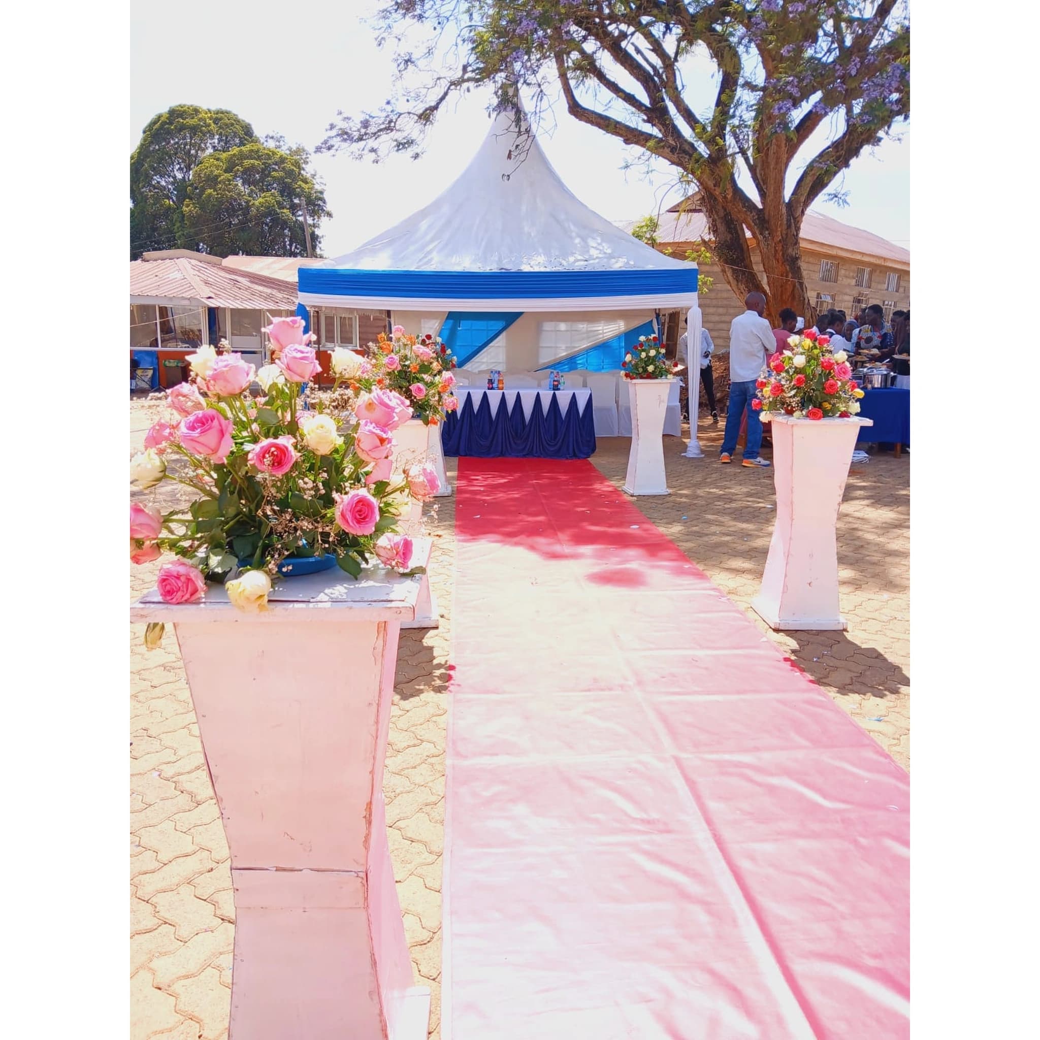 Outdoor luxury birthday party setup in Kitale