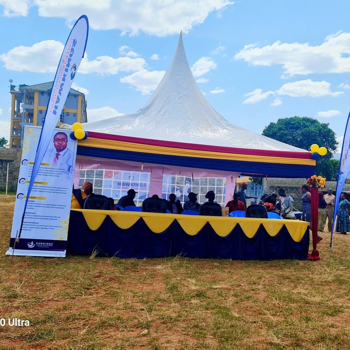 Corporate banquet hall and stage setup by Muramara Events