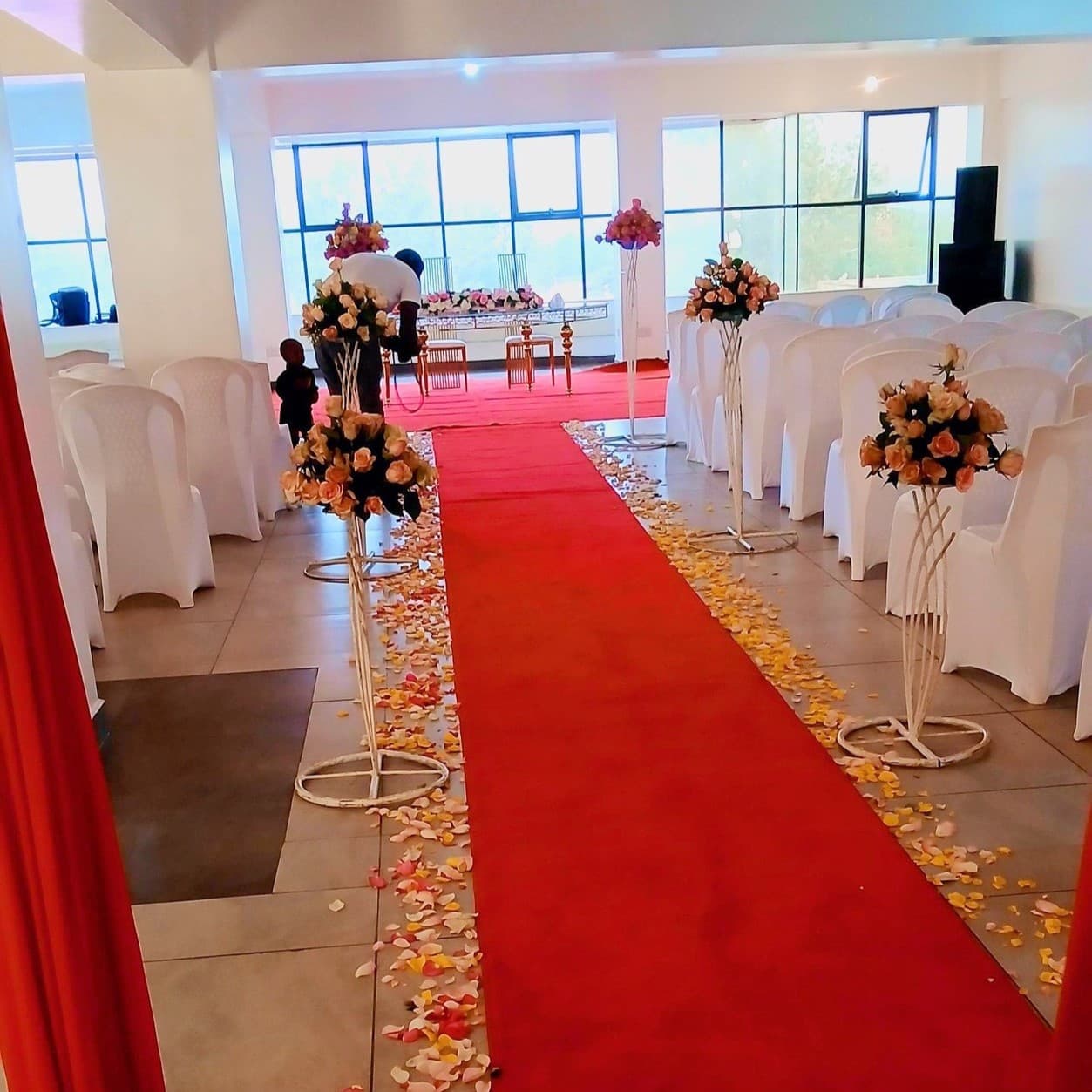High-capacity A-Frame marquee tent setup for events