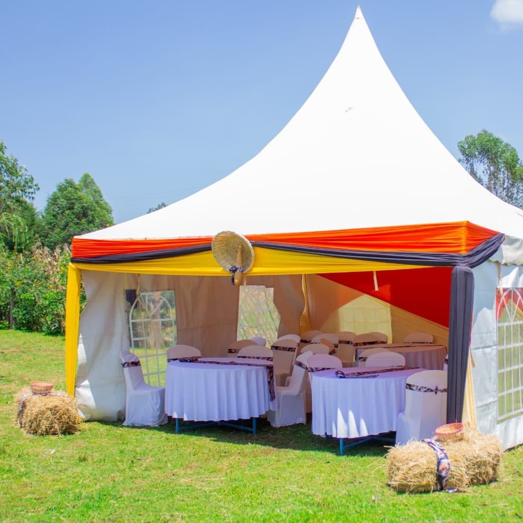 Romantic gazebo with cascading orchids and sheer white draping
